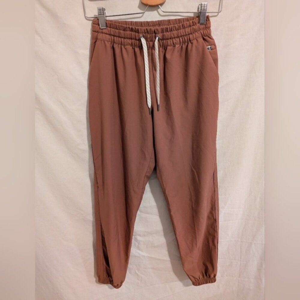 Vuori Weekend Jogger XS Stretch Drawstring Waist Recycled Athleisure Travel Hike